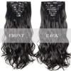 Clip in Hair Extensions 8Pcs Curly Wavy Clip on Synthetic
