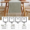Table Runner, Rustic Linen Table Runner with Handmade Tassel Boho