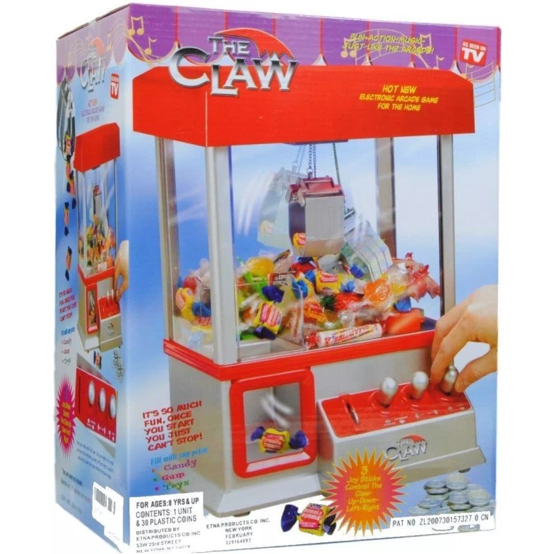 Etna Mini Claw Machine Toy Grabber with Joystick Control and