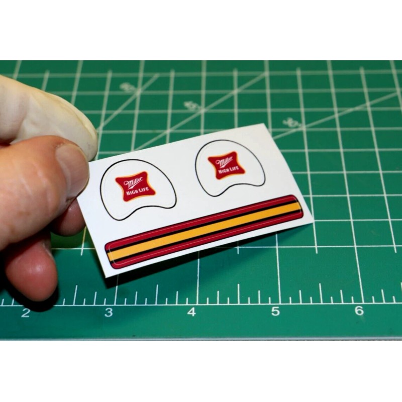 Miller High Life Beer Football Gumball Helmets Custom DIECUT *DECAL