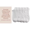Swadeshi Threads White Trainer Socks Womens 4-7 multipack of 6