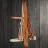 M-Royal Saddles Western Cowboy Rawhide Braided Breaking Hackamore USA Made
