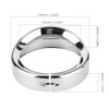 7in Silver Headlight Trim Ring Motorcycle Light for Touring Road