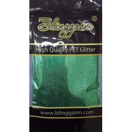 Blinggasm Premium Solvent Resistant Polyester Glitter 3.5 oz by Weight .008 or .015 for Tumblers Crafts Nails Cosmetics Body Paint (Metallic #33 B0610 Deep Forest Green, .008 (1/128") 3.5 oz)