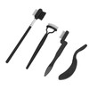 4 Pieces Folding Eyebrow Comb Eyelash Separator Grooming Brush Portable