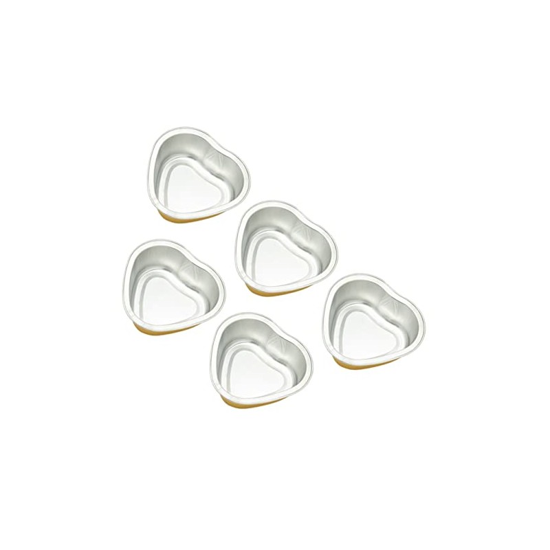 Dorado Tazón para Depilar 5 Piezas, Metal en Forma de