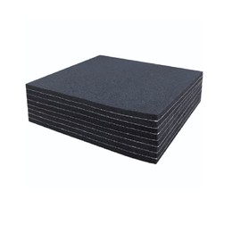 Rubber Adhesive Pads, 8 Pcs Closed Cell Foam Sheet Neoprene High Density Foam Anti Vibration Pads for Furniture Cars Speakers Black (4" x 4" x 1/8", 8 Pcs)