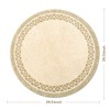 Asrug Round Rug 2ft Non Slip Machine Washable Soft Throw