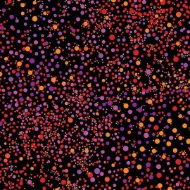 Benartex Needle Stars by Paula Nadelstern 13474 10 Red Stardust Cotton