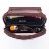 Leather Men Cell Phone Waist Bag Belt Loop Pouch Security