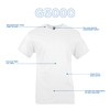 Gildan Men's Heavy Cotton T-Shirt, Style G5000, Multipack, White (2-Pack),