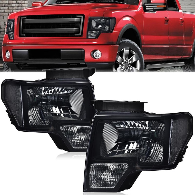 G-PLUS Headlights Compatible with Ford F150 2009-2014 Headlamps Pair Left
