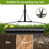 Seeutek 18 Inch Rolling Lawn Aerator, Upgraded Heavy Duty Aerator