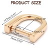 Murtenze 8PCS Tiny D-Key Ring with Screw Shackle for Car