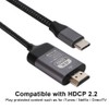 Type C to HDMI Cable 4K60hz Aluminum Shell Woven 2M
