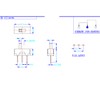 CLDIY Vertical Slide Switch High Knob 3 Pin 2 Position