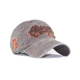 CheChury Retro Vintage Baseball Cap New York Unisex Cotton Cap Distressed Washed Adjustable Outdoor Leisure Hat Embroidery Cap Men Baseball Cap Women, orange