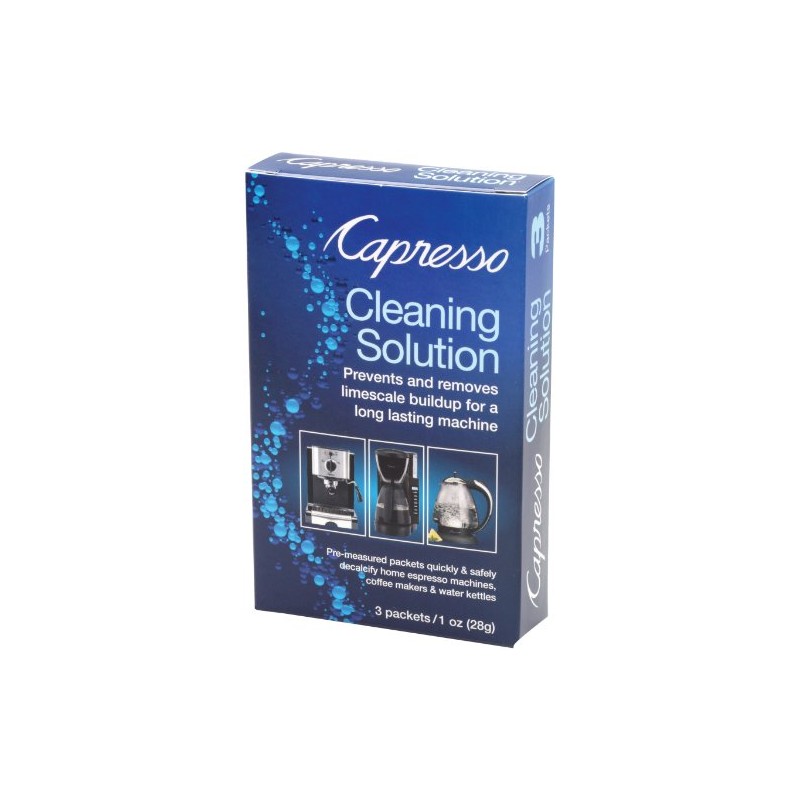Capresso 640.13 Cleaning Solution 3 packets 1 oz (28g) (Packaging