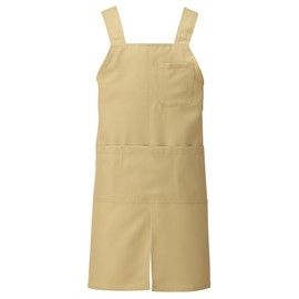 KAZEN Bib Apron H-Type AP489-12 (Beige) Size: M