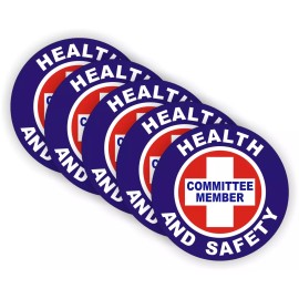 Unbranded/Generic Health and Safety Committee Member Hard Hat Stickers Helmet Decals Labels