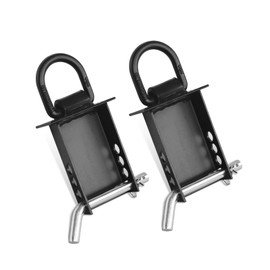 JOYOKYOPK Heavy Duty D Ring Stake Pocket 5400 Lbs. Load Limit Steak Pocket D Rings Fit for Flatbeds Flated Trucks and Trailers with Standard 2" x 4" Stake Pockets(2 PACK)