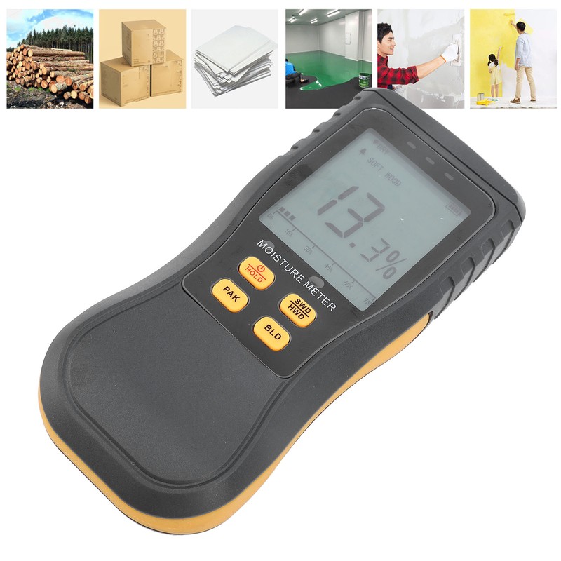 Moisture Meter Non Destructive Induction Moisture Detector for Softwood Hardwood