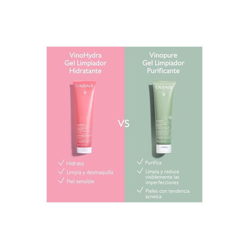 Caudalie VinoHydra Gel Limpiador Facial - 150 ml
