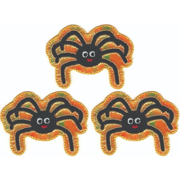 Unbranded Black Spider Patch Embroidered Cut out Iron on Sew