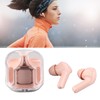 Wireless Bluetooth Earphones Noise Reduction Headphone Digital Display Rechargeable Pink