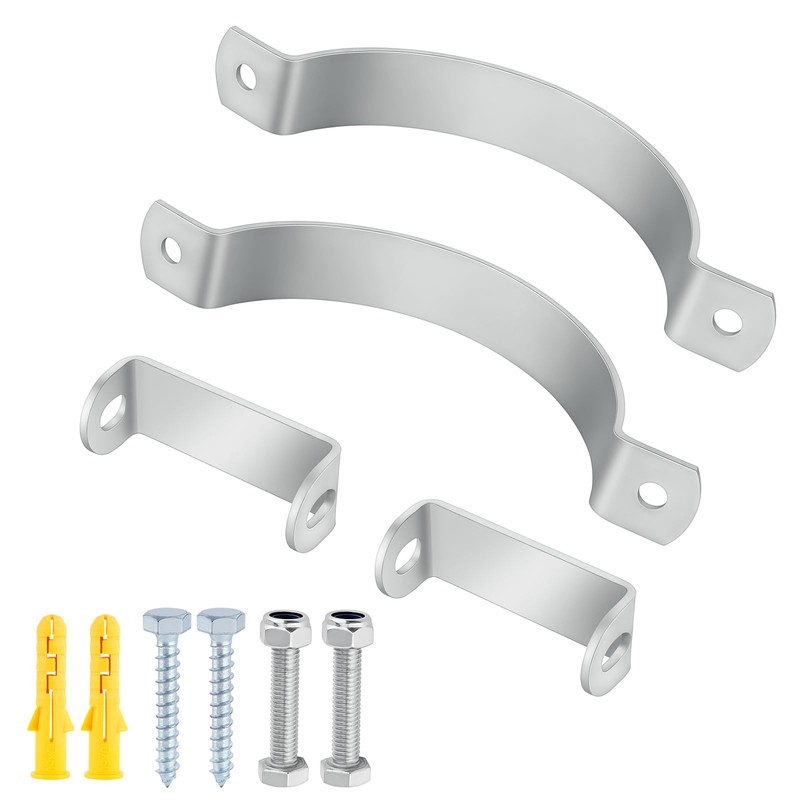 2 Pcs 6 1/2 Inch Pipe Hanger, 304 Stainless Steel