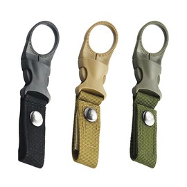 3-Pack bottle holder, Multi-Use Water Bottle Holders, Durable Belt Clips for Bottles, Backpacks, Keychains,Heavy-Duty Carabiner Hooks, Hiking, Camping & Travel,High-Strength Nylon Webbing