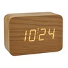 TFA Dostmann Design Funk-Wecker in Holz-Optik Clocco, 60.2549, Kunststoff, L