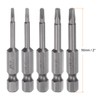 sourcing map 5pcs TA1.8-TA3.0 Triangle Screwdriver Bit 1/4" Hex Shank