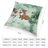 I Love My Dogs at All Times Throw Pillow Case