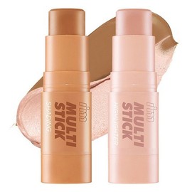 I'M MEME Multi-Stick 3D Duo Shading 7g + Highlighter 7g Set, 1 piece, Shading (Bronzer) + Highlighter (Champagne Gold / 아임미미 멀티스틱 입체 듀오 쉐딩 7g + 하이라이터 7g 세트, 1개, 쉐딩(브론저)+하이라이터(샴페인 골드