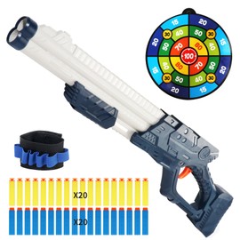 Soft Bullet Toy Gun for Boys 6-12, Toy Foam Blasters & Guns with 40 Foam Darts ， 1 Targets, Foam Dart Gun Shooting Game for Indoor Outdoor Activity, Birthday Xmas Gifts for Kids Teens Adults 6+