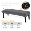 YISUN Waterproof Bench Covers - Stretch Spandex Upholstered Dining Room