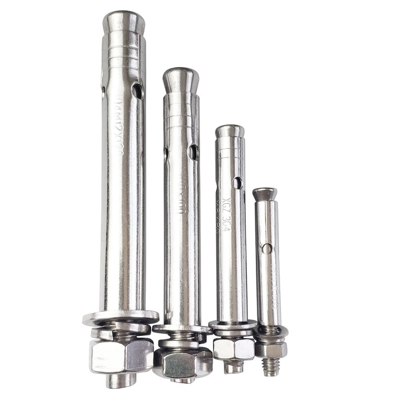 JENSWILL 10 Pack M8x80mm Expansion Bolts Anchor Bolt 304 Stainless