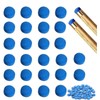 Zbssny 50 Pieces Cue Tips, 10mm Pool Tips Snooker Tips,Blue