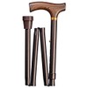Folding Cane Triple Adjustable 85-95 cm in Case Bronze Walking