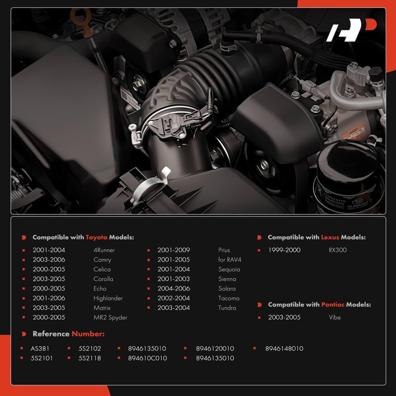 A-Premium Fuel Tank Pressure Sensor [3 Pins] Compatible with Toyota