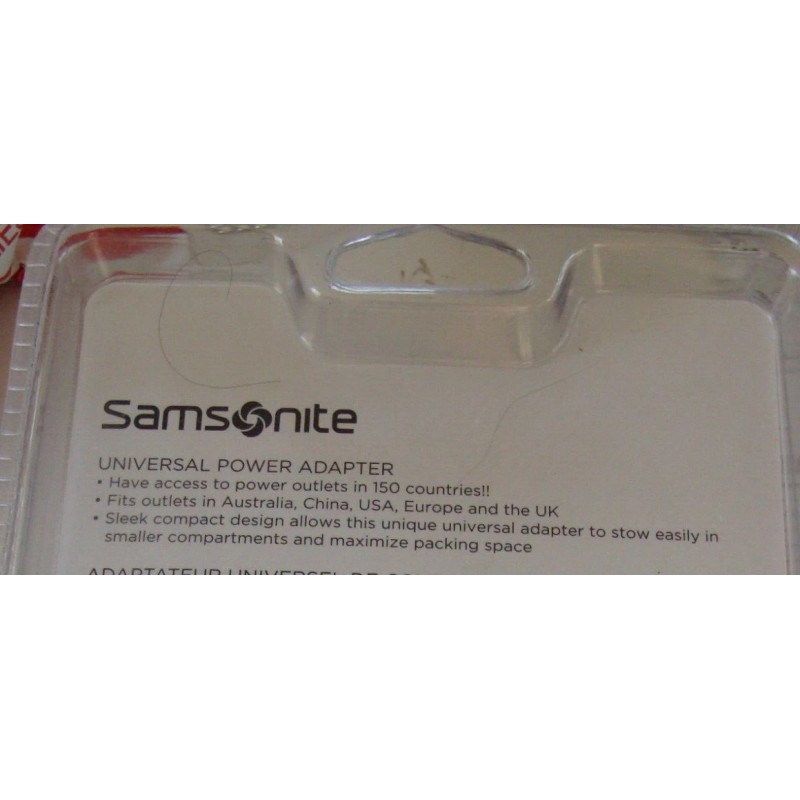 Samsonite NEW Samsonite Universal Power Adapter Access To Power Outlets