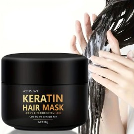 Keratin Hair Mask – Deep Nourishing & Smoothing Hair Treatment, Restores Damaged Hair, Strengthens & Softens, Hair Care & Styling Supply