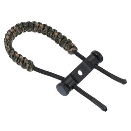sourcing map Archery Bow Wrist Sling 15.75 Inch 550 Paracord Strap Compound Bow Stabilizer & Hand Loop Carrier Bow Stabilizer for Bow Hunting Shooting Brown Camouflage 1 Count