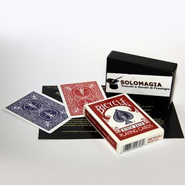 Spielkarten Bicycle Gaff Cards - Doppelte Rückseite blau/rot - Kartenspiel - Zaubertricks und Magie