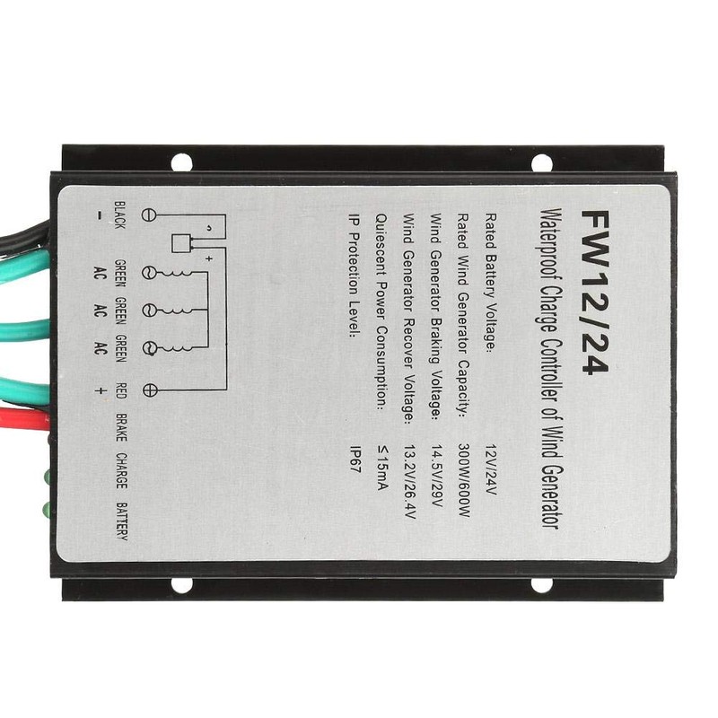 Oumefar Wind Turbine Controller, FW12/24 IP67 12V/24V Wind Turbine Generator
