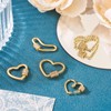 FASHEWELRY - Collar de corazón chapado en oro de 18