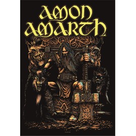 Heart Rock Original Flag Amon Amarth Thor, Fabric, Multicoloured, 110 x 75 x 0.1 cm
