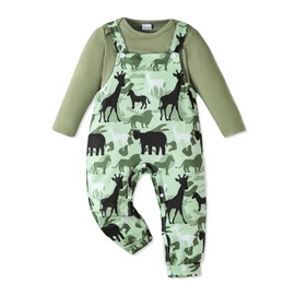 NZRVAWS Baby Boy Clothes Newborn Outfits Infant zoo animal Romper Cute Denim Pattern Jumpsuit Overalls Set 0-3 Months