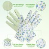 PATIKIL Floral Gardening Gloves for Women, 6 Pair Non-Slip Grip
